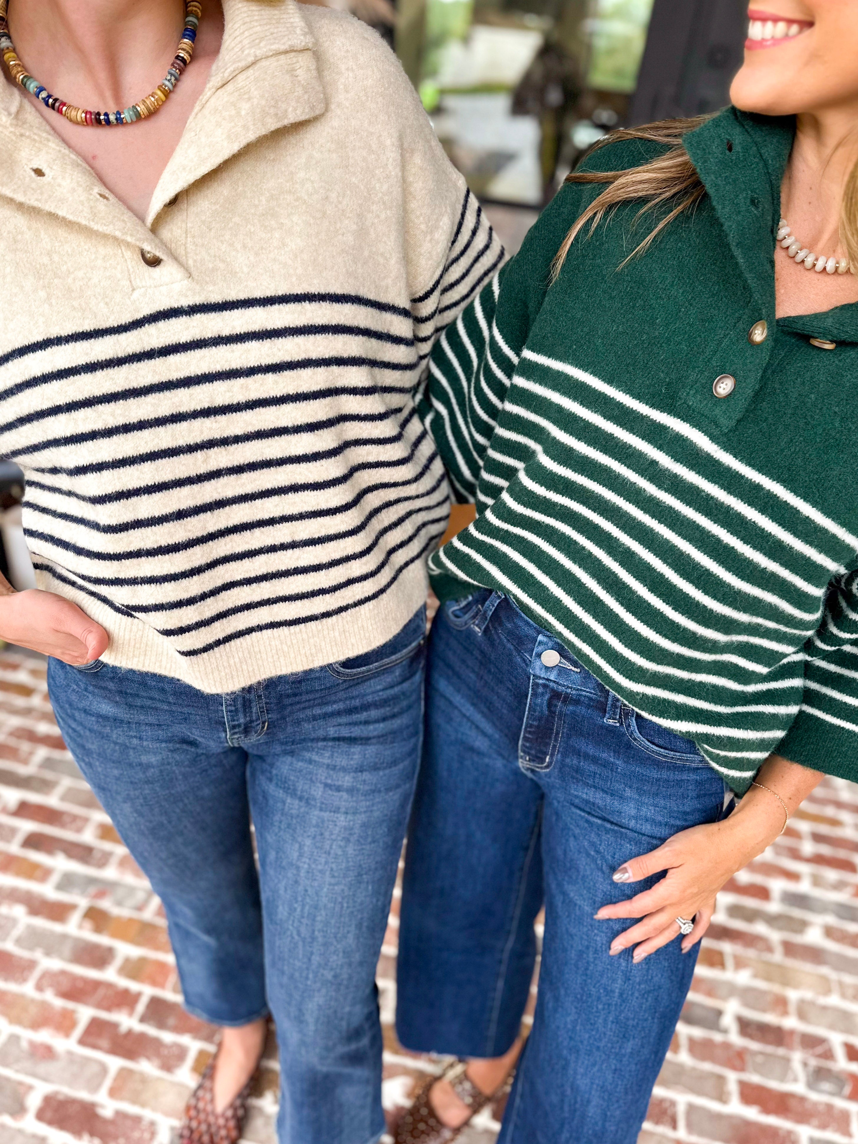 Cozy Weekend Sweater Top - Pine-230 Sweaters/Cardis-ENTRO-July & June Women's Fashion Boutique Located in San Antonio, Texas