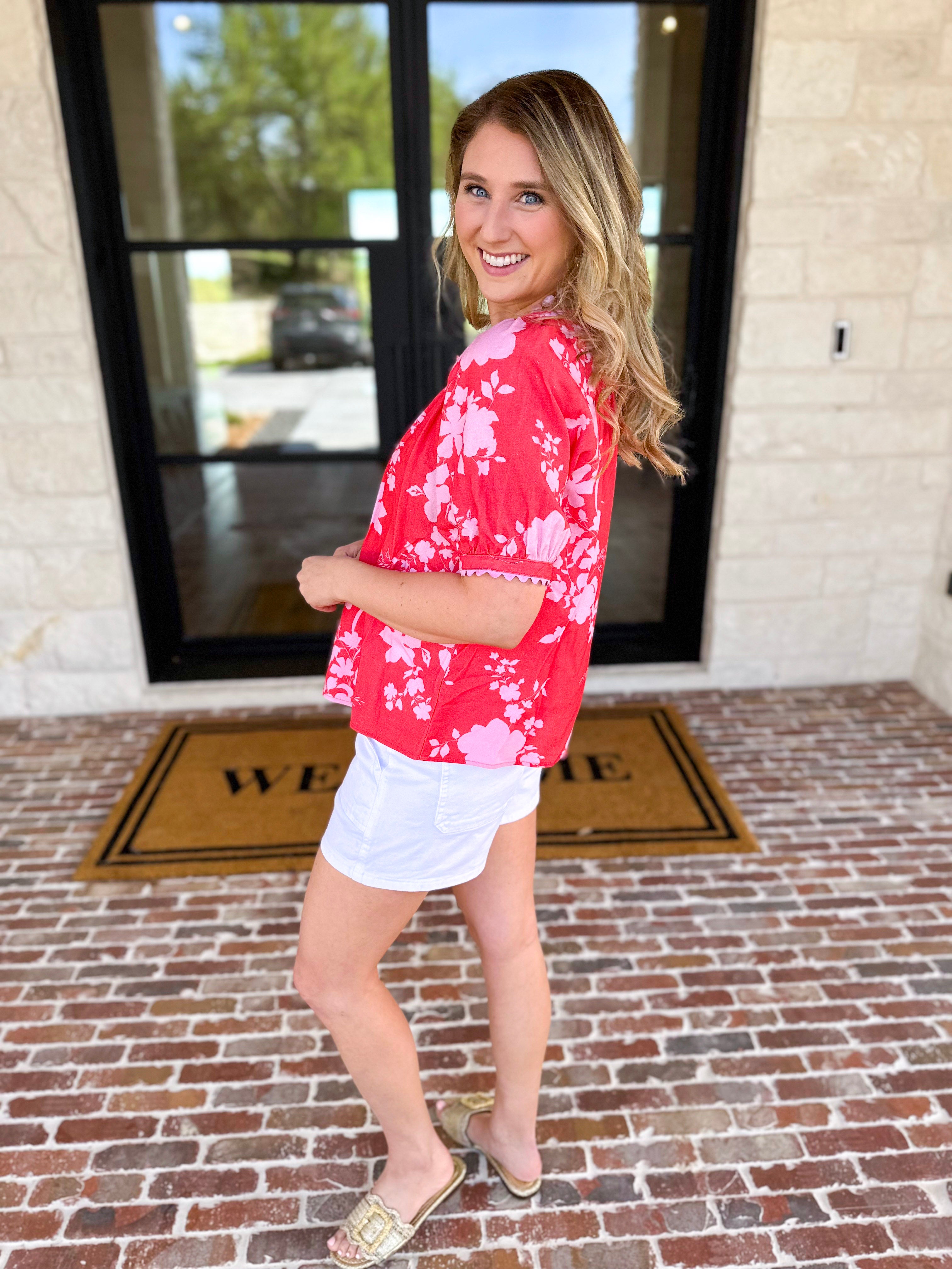 The Colorful in Confidence Blouse-200 Fashion Blouses-FATE-July & June Women's Fashion Boutique Located in San Antonio, Texas