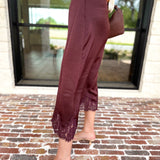 Fall Must Have Midi Skirt - Merlot-410 Shorts/Skirts-ENTRO-July & June Women's Fashion Boutique Located in San Antonio, Texas