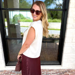 Chic Essentials Top - Cream-210 Casual Blouses-ENTRO-July & June Women's Fashion Boutique Located in San Antonio, Texas