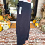 Cotton Barrel Utility Pant - Midnight-400 Pants-MONO B-July & June Women's Fashion Boutique Located in San Antonio, Texas