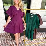 Elevated Chic Mini Dress - Plum-510 Mini-ENTRO-July & June Women's Fashion Boutique Located in San Antonio, Texas