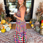 Always Vibrant Gingham Maxi Dress-500 Midi-TCEC-July & June Women's Fashion Boutique Located in San Antonio, Texas