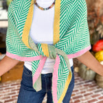 Ziggy Triangle Scarf - Green-130 Accessories-SHIRALEAH-July & June Women's Fashion Boutique Located in San Antonio, Texas