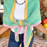 Ziggy Triangle Scarf - Green-130 Accessories-SHIRALEAH-July & June Women's Fashion Boutique Located in San Antonio, Texas