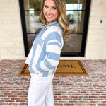 Sky’s The Limit Collared Sweater-230 Sweaters/Cardis-ALLIE ROSE-July & June Women's Fashion Boutique Located in San Antonio, Texas