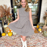 THML - Downtown Gingham Mini Dress-510 Mini-THML-July & June Women's Fashion Boutique Located in San Antonio, Texas