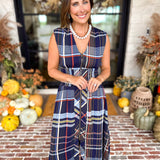 THML - Socialite Plaid Midi Dress-500 Midi-THML-July & June Women's Fashion Boutique Located in San Antonio, Texas