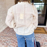 Bloom Where You're Planted Blouse - Cream-200 Fashion Blouses-ENTRO-July & June Women's Fashion Boutique Located in San Antonio, Texas