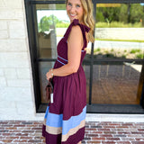 The Romy Midi Dress - Plum-500 Midi-ENTRO-July & June Women's Fashion Boutique Located in San Antonio, Texas