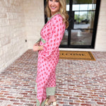 Pink Blooms Midi Dress-500 Midi-ENTRO-July & June Women's Fashion Boutique Located in San Antonio, Texas