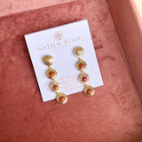 Natalie Wood - Strata Linear Earrings - Sandstone-110 Jewelry & Hair-Natalie Wood-July & June Women's Fashion Boutique Located in San Antonio, Texas