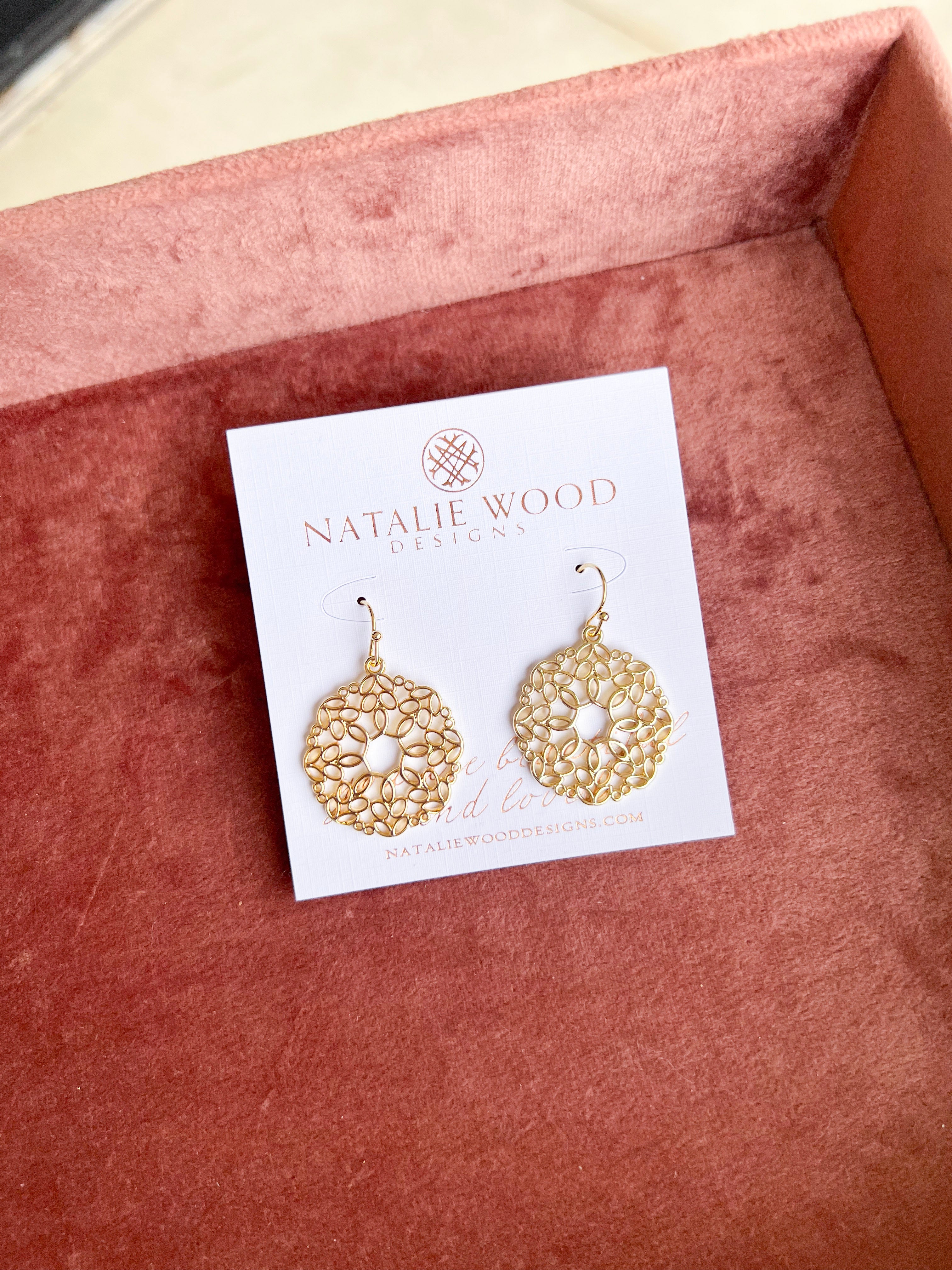 Natalie Wood - Gilded Mini Drop Earrings - Gold-110 Jewelry & Hair-Natalie Wood-July & June Women's Fashion Boutique Located in San Antonio, Texas