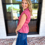 Girls Night Out Blouse - Mauve Rust-200 Fashion Blouses-ENTRO-July & June Women's Fashion Boutique Located in San Antonio, Texas