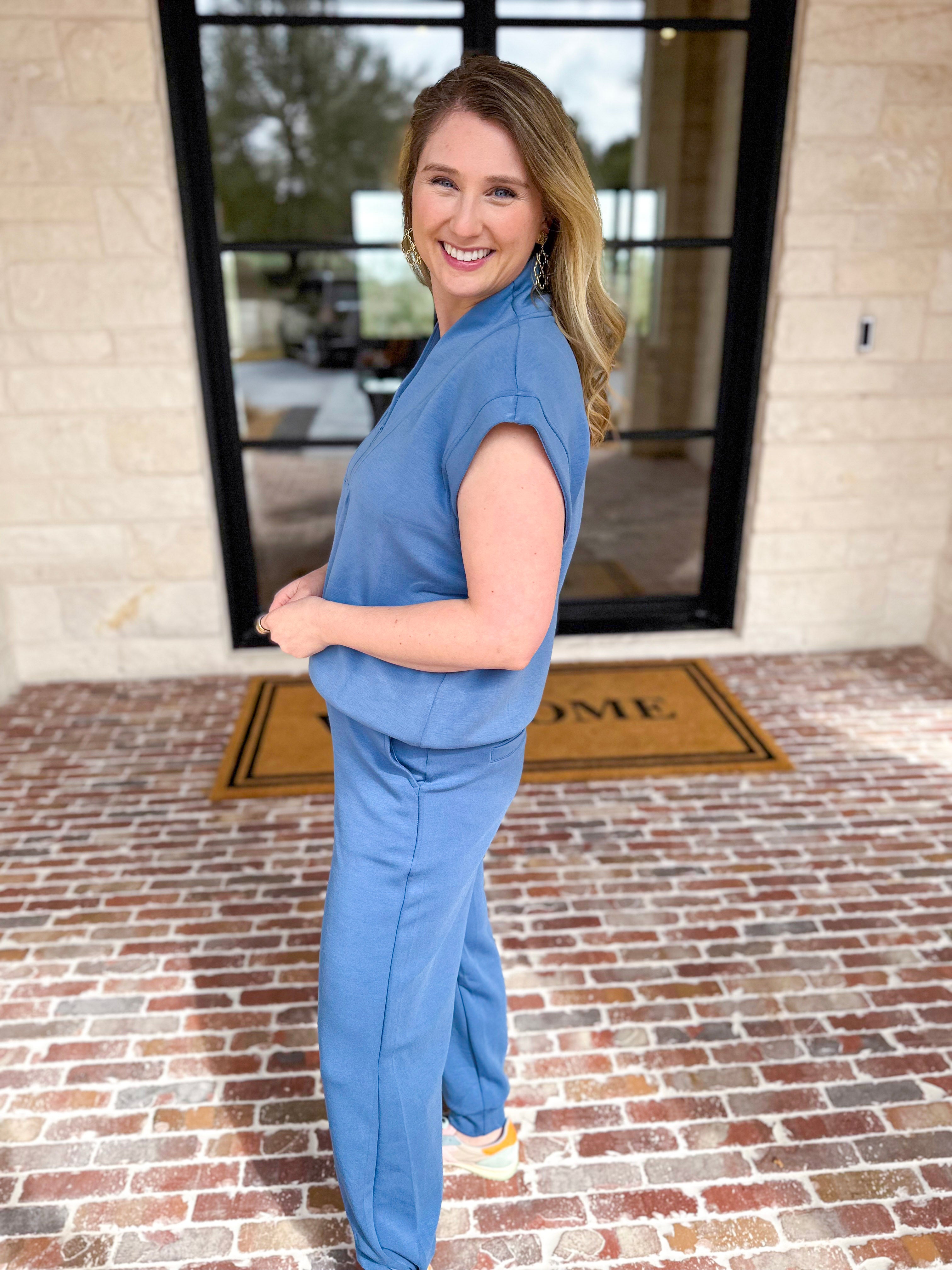 Chic Travel Set - Blue-300 Athleisure/Lounge-RAE MODE-July & June Women's Fashion Boutique Located in San Antonio, Texas