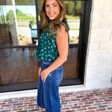 Date Night Polka Dot Top - Green-200 Fashion Blouses-ENTRO-July & June Women's Fashion Boutique Located in San Antonio, Texas