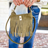 Fringe Crossbody Purse - Olive-130 ACCESSORIES-Moda Luxe-July & June Women's Fashion Boutique Located in San Antonio, Texas