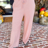 Cozy Time Lounge Set - Ballet Pink-300 Athleisure/Lounge-POLOGRAM-July & June Women's Fashion Boutique Located in San Antonio, Texas