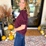 Liverpool - Good Feeling Button Down Top-200 Fashion Blouses-LIVERPOOL JEANS COMPANY-July & June Women's Fashion Boutique Located in San Antonio, Texas