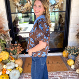 Timeless Blooms Blouse-200 Fashion Blouses-ENTRO-July & June Women's Fashion Boutique Located in San Antonio, Texas