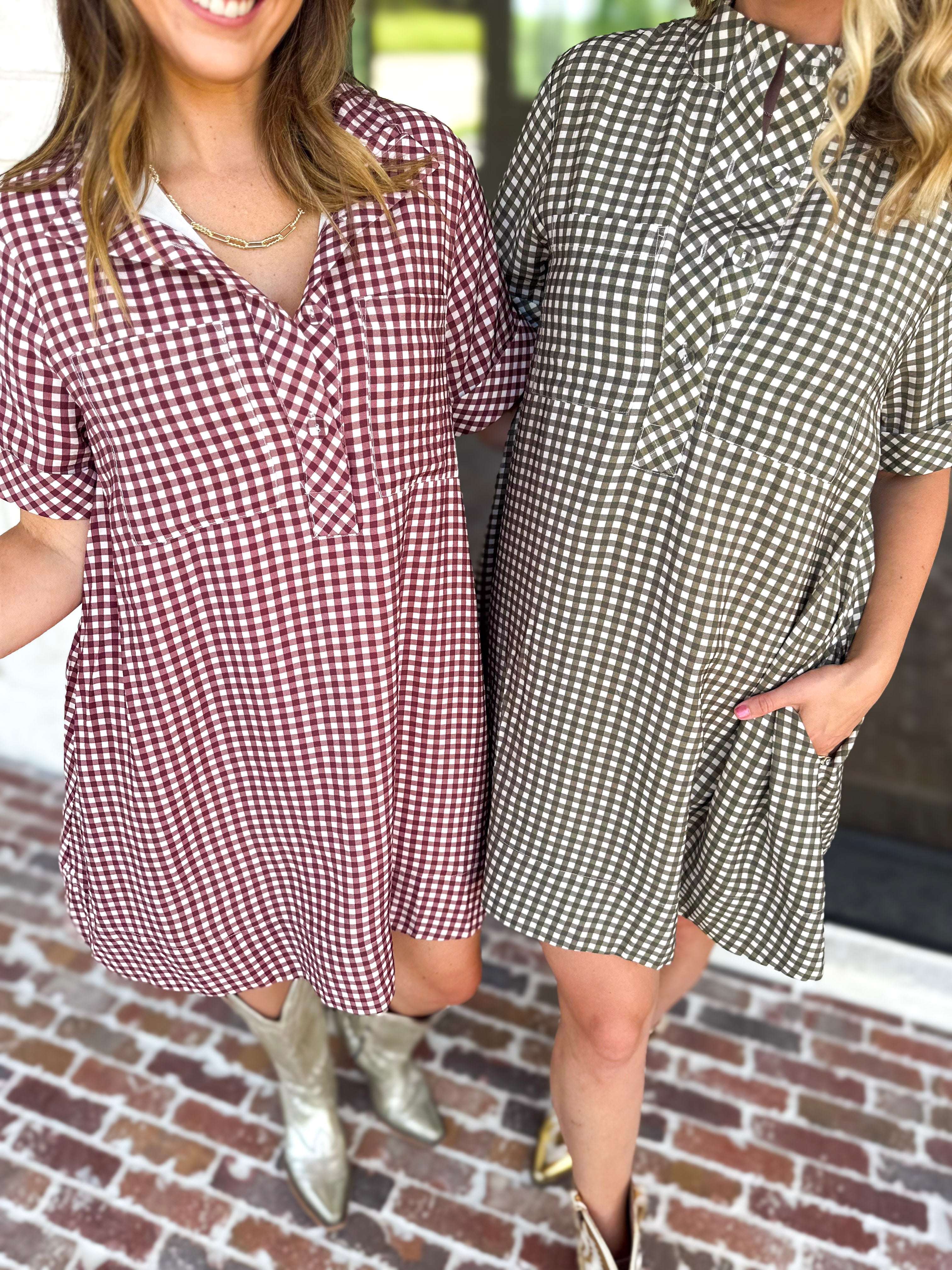 Fall Transition Mini Dress - Red Bean-510 Mini-ENTRO-July & June Women's Fashion Boutique Located in San Antonio, Texas