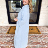The Sunday Stroll Midi Dress - Blue-500 Midi-ENTRO-July & June Women's Fashion Boutique Located in San Antonio, Texas