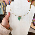 Heart Collar Necklace-130 ACCESSORIES-Hjane Jewels-July & June Women's Fashion Boutique Located in San Antonio, Texas