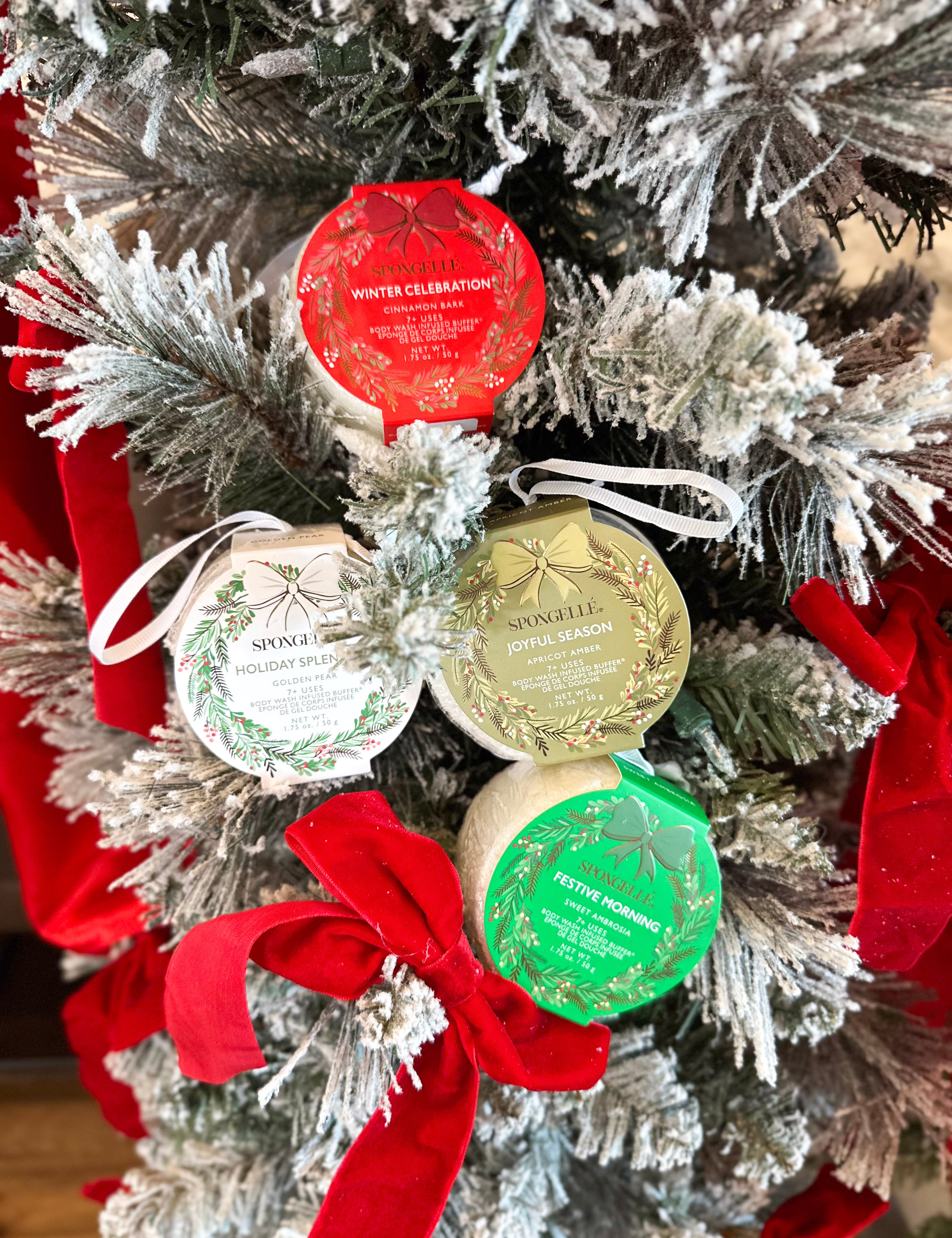 Spongellé - Holiday Wreath Body Buffer - 4 Scents-120 Apothecary-Spongellé-July & June Women's Fashion Boutique Located in San Antonio, Texas