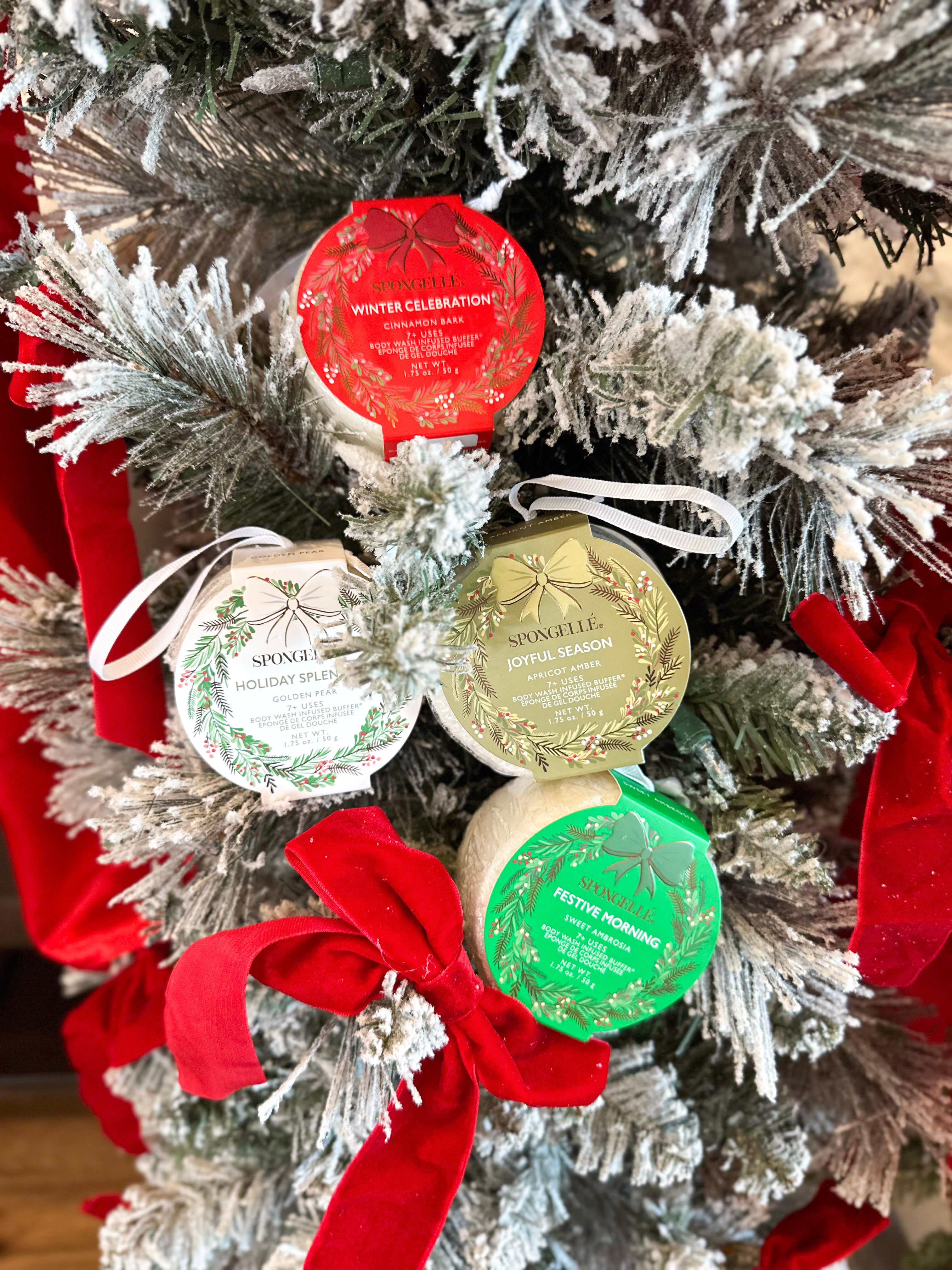 Spongellé - Holiday Wreath Body Buffer - 4 Scents-120 Apothecary-Spongellé-July & June Women's Fashion Boutique Located in San Antonio, Texas