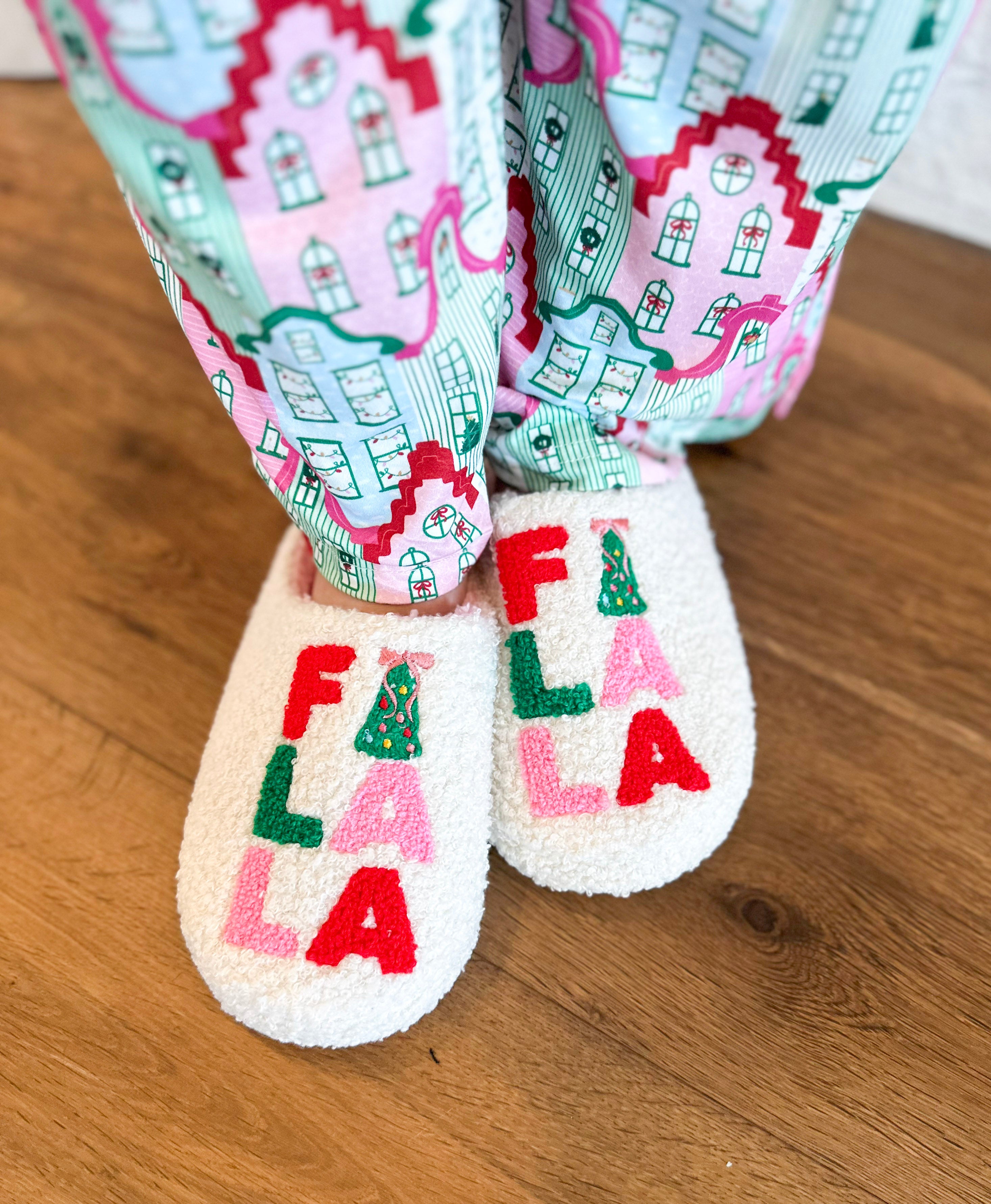 Fa La La Cream Slippers-140 Gifts + Home-SHIRALEAH-July & June Women's Fashion Boutique Located in San Antonio, Texas