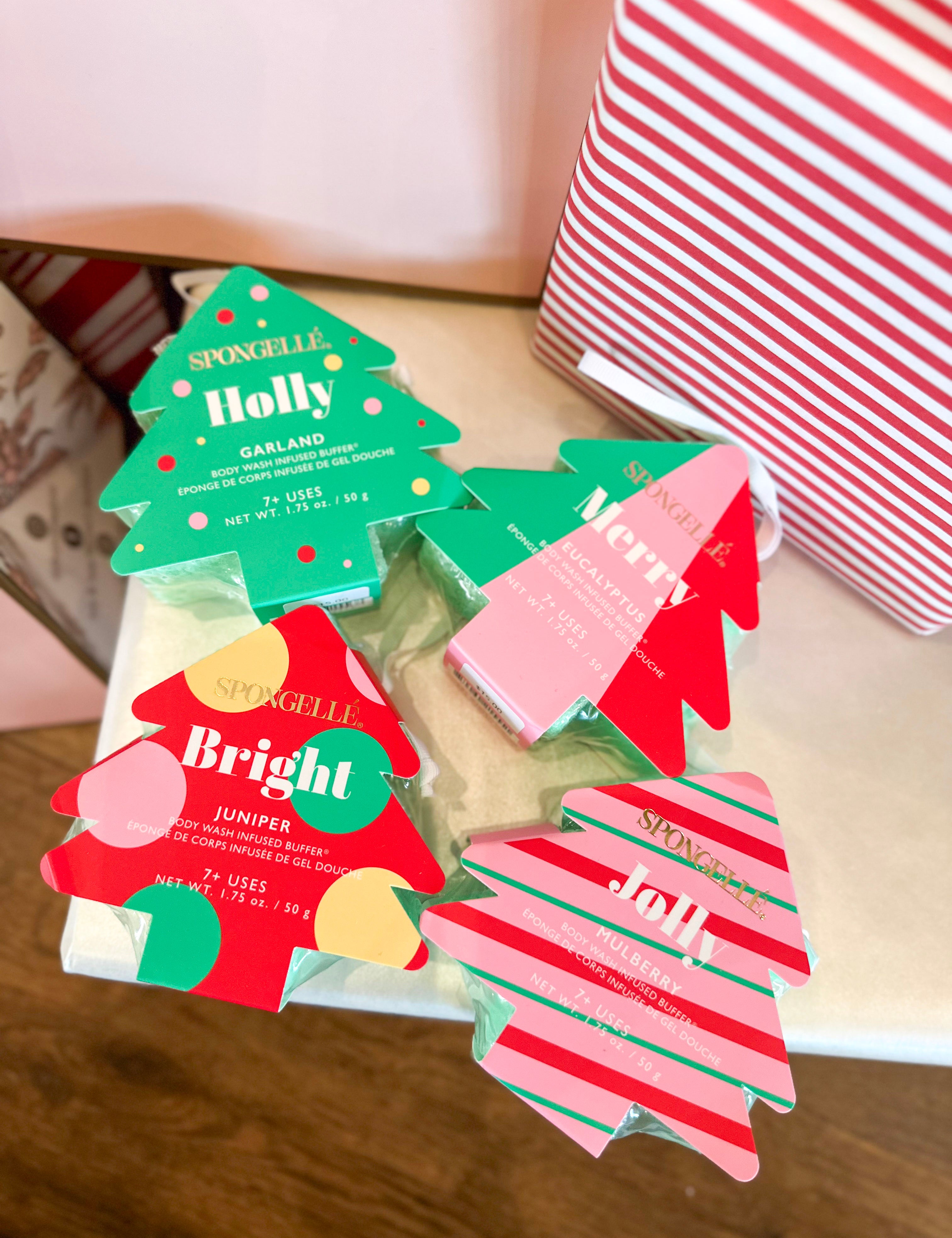 Spongellé - Holiday Tree Body Buffer - 4 Scents-120 Apothecary-Spongellé-July & June Women's Fashion Boutique Located in San Antonio, Texas