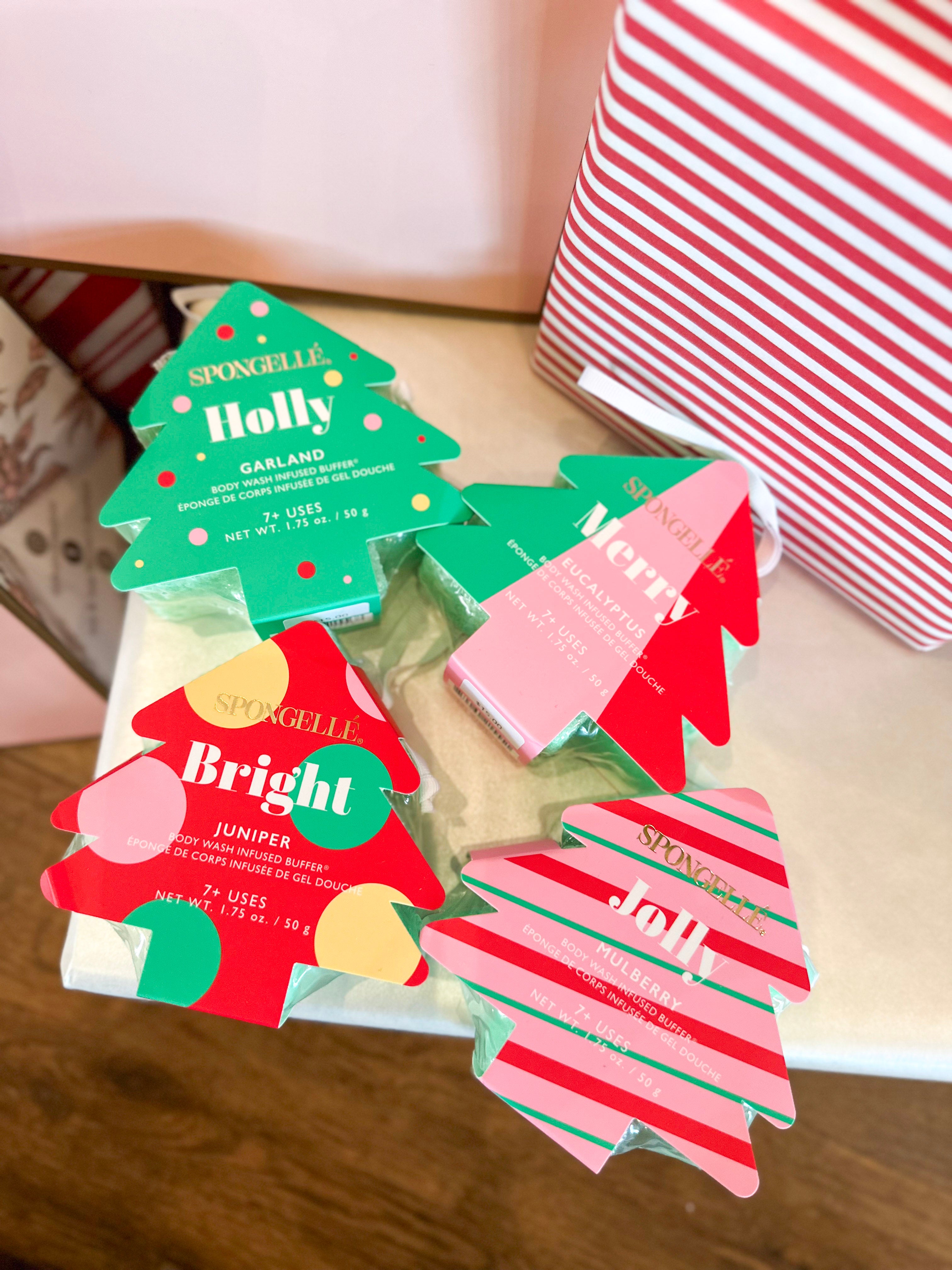Spongellé - Holiday Tree Body Buffer - 4 Scents-120 Apothecary-Spongellé-July & June Women's Fashion Boutique Located in San Antonio, Texas