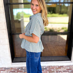 Living Life Gingham Top - Coco Sky-200 Fashion Blouses-ENTRO-July & June Women's Fashion Boutique Located in San Antonio, Texas