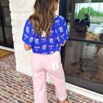 Mary Square - Blue Petal Keepsake Blouse-MARY SQUARE-July & June Women's Fashion Boutique Located in San Antonio, Texas