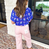 Mary Square - Blue Petal Keepsake Blouse-MARY SQUARE-July & June Women's Fashion Boutique Located in San Antonio, Texas