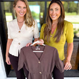 Posh Peplum Knit Blouse - Chartreuse-230 Sweaters/Cardis-SKIES ARE BLUE-July & June Women's Fashion Boutique Located in San Antonio, Texas