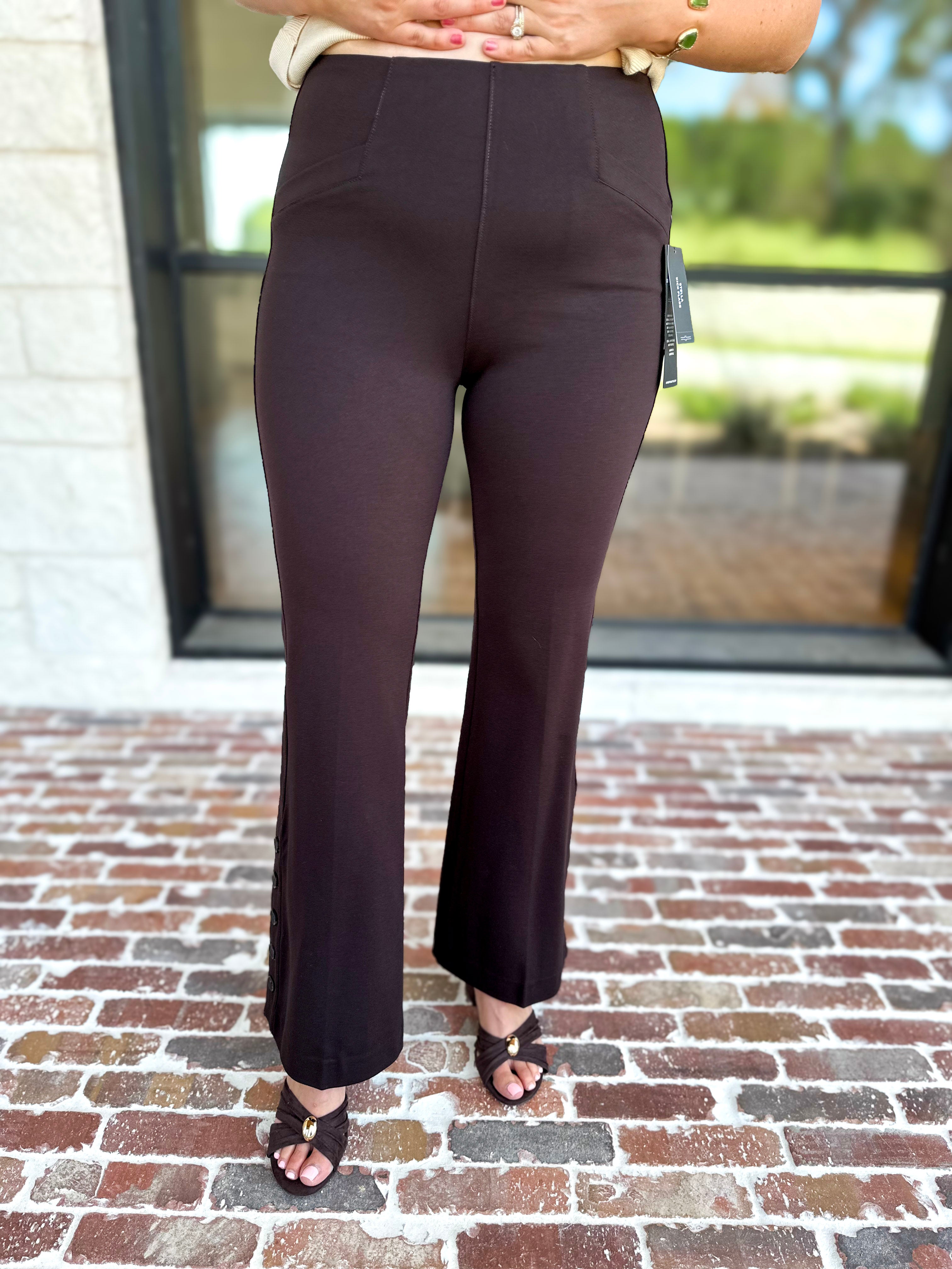 Liverpool - The Stella Flare Pants - Brown-400 Pants-LIVERPOOL JEANS COMPANY-July & June Women's Fashion Boutique Located in San Antonio, Texas