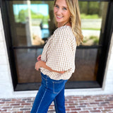 Fall Bubble Blouse-200 Fashion Blouses-ENTRO-July & June Women's Fashion Boutique Located in San Antonio, Texas