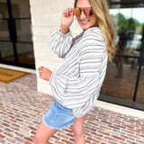 The Tulum Button Down Blouse - Dark Grey-200 Fashion Blouses-RAE MODE-July & June Women's Fashion Boutique Located in San Antonio, Texas