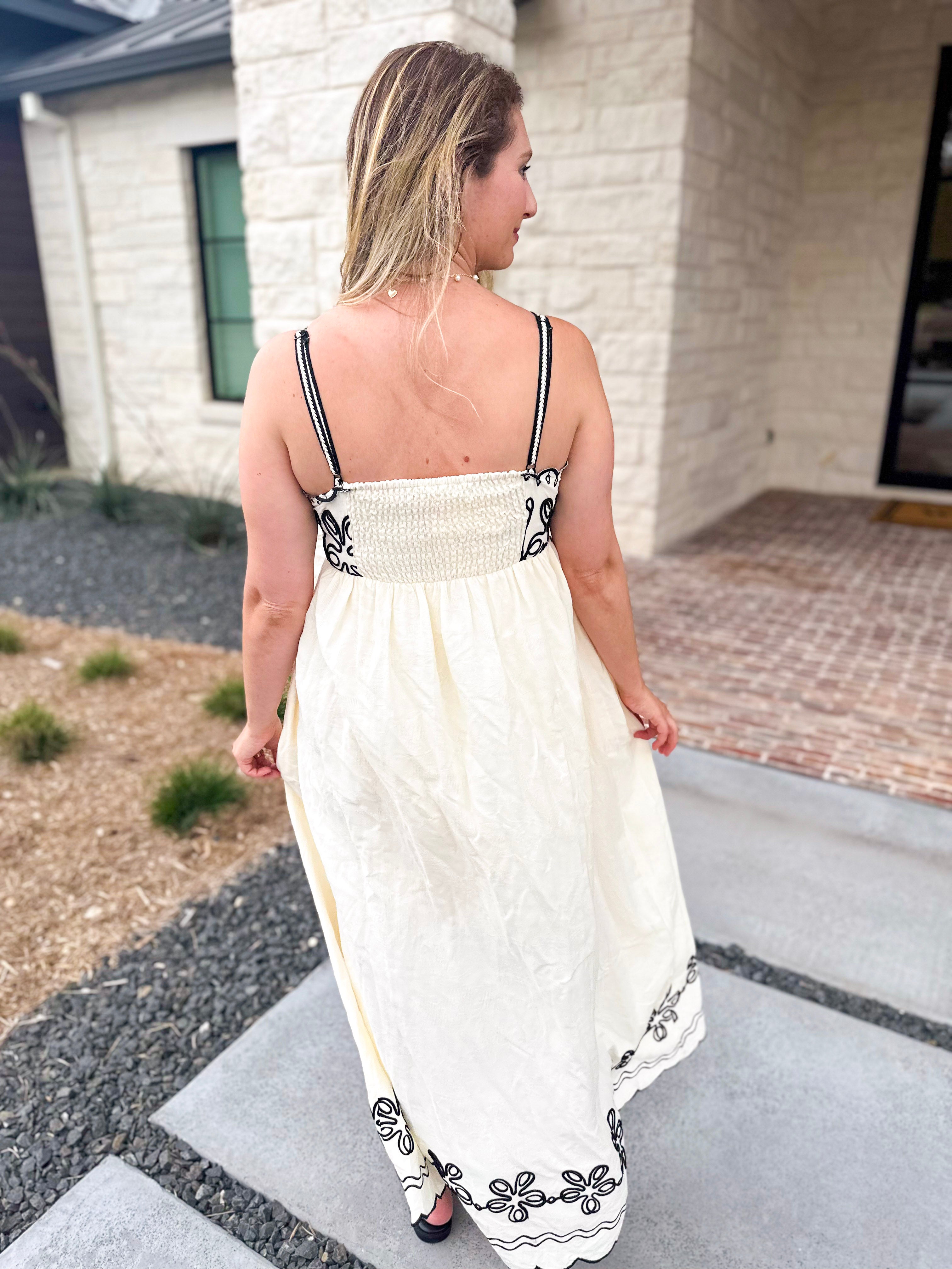The Baja Breeze Midi Dress-500 Midi-SKIES ARE BLUE-July & June Women's Fashion Boutique Located in San Antonio, Texas