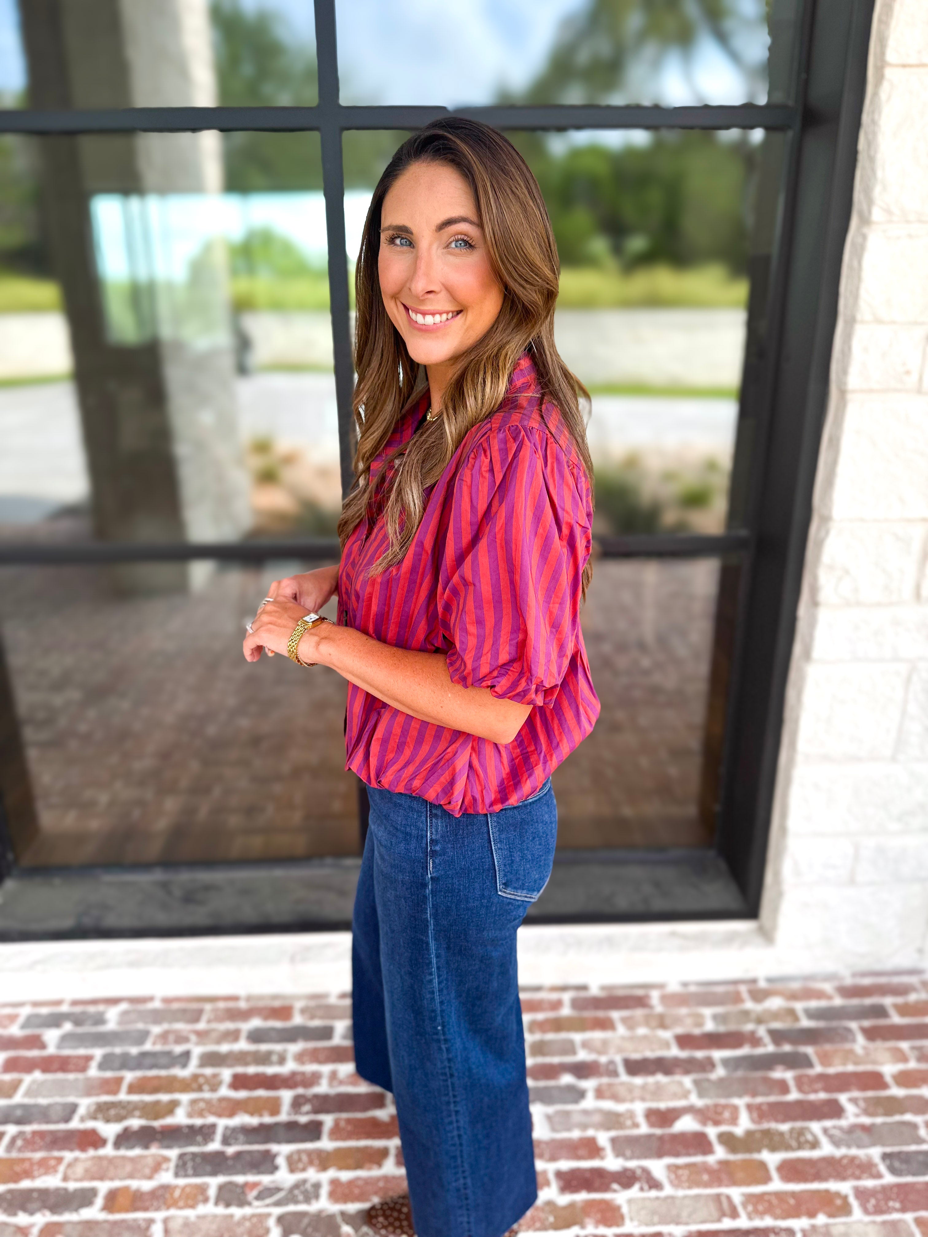 Coffee Date Blouse - Plum-200 Fashion Blouses-ENTRO-July & June Women's Fashion Boutique Located in San Antonio, Texas