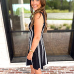 Black & White Statement Mini Dress-510 Mini-TCEC-July & June Women's Fashion Boutique Located in San Antonio, Texas