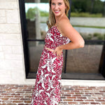Cranberry Crush Midi Skirt Set-500 Midi-TCEC-July & June Women's Fashion Boutique Located in San Antonio, Texas