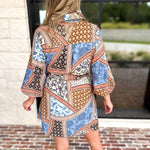 Effortless Mixed Print Mini Dress-510 Mini-ENTRO-July & June Women's Fashion Boutique Located in San Antonio, Texas