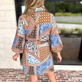 Effortless Mixed Print Mini Dress-510 Mini-ENTRO-July & June Women's Fashion Boutique Located in San Antonio, Texas