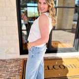 The Country Club Knit Sweater - Ivory-230 Sweaters/Cardis-ENTRO-July & June Women's Fashion Boutique Located in San Antonio, Texas