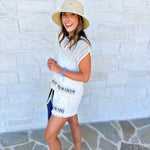 Artisan Crochet Cover Up Short Set-300 Athleisure/Lounge-IN FEBRUARY-July & June Women's Fashion Boutique Located in San Antonio, Texas