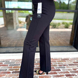 Liverpool - Black Pearl Flare Pants-400 Pants-LIVERPOOL JEANS COMPANY-July & June Women's Fashion Boutique Located in San Antonio, Texas