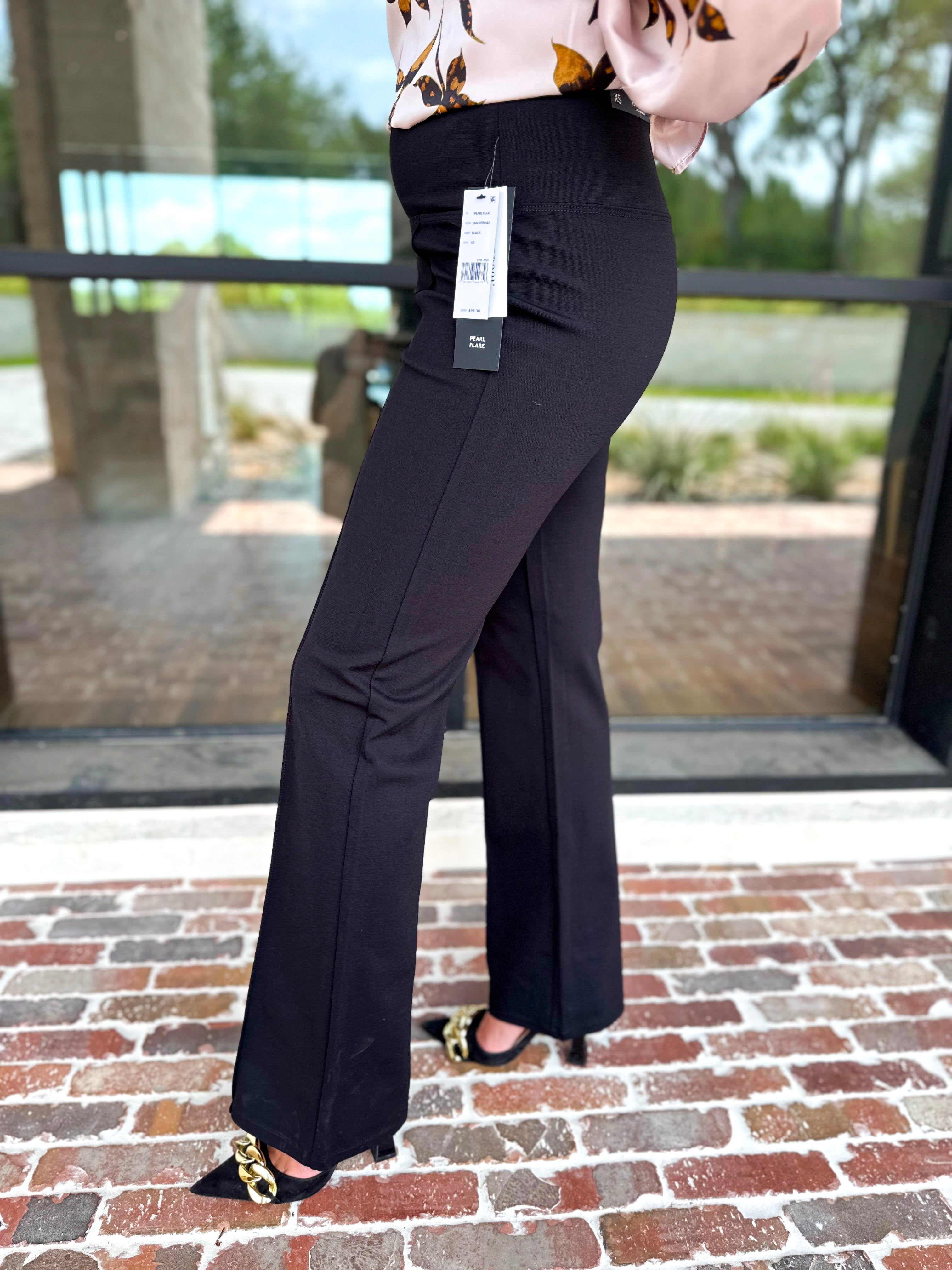 Liverpool - Black Pearl Flare Pants-400 Pants-LIVERPOOL JEANS COMPANY-July & June Women's Fashion Boutique Located in San Antonio, Texas