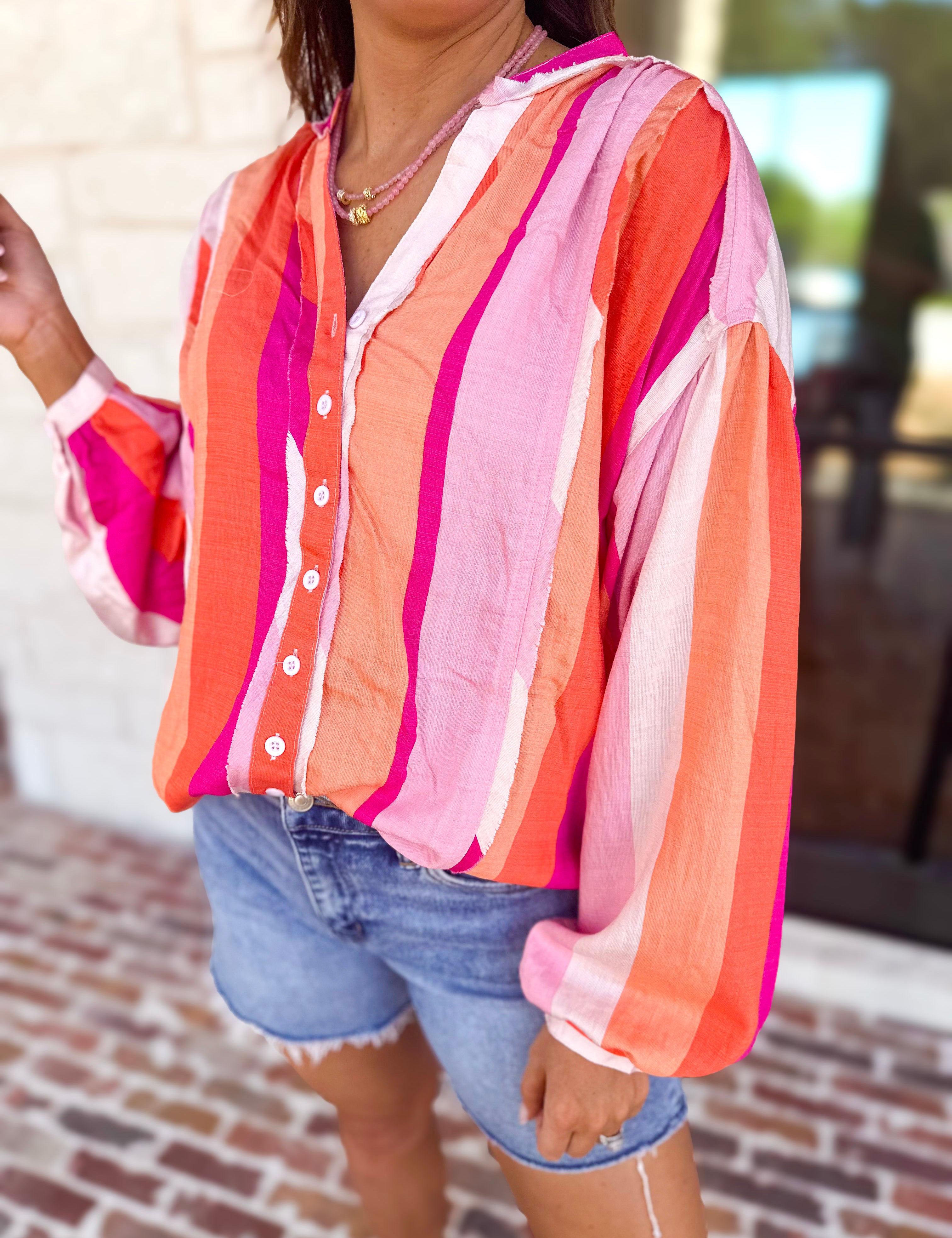 The Santa Fe Blouse-200 Fashion Blouses-FATE-July & June Women's Fashion Boutique Located in San Antonio, Texas